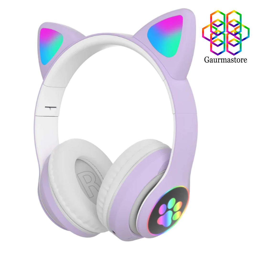 Audífonos Bluetooth Orejas de Gato "CatTunes Pro™️".😺 😻🎧