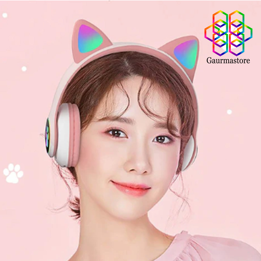 Audífonos Bluetooth Orejas de Gato "CatTunes Pro™️".😺 😻🎧